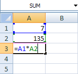 A formula that references other cells to calculate the values they contain